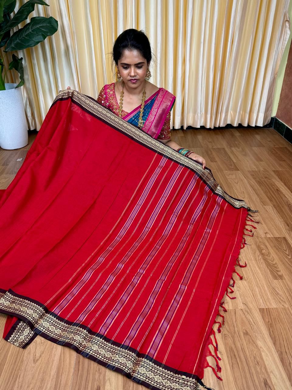 Narayanapet silk cotton saree🥰😎📚
