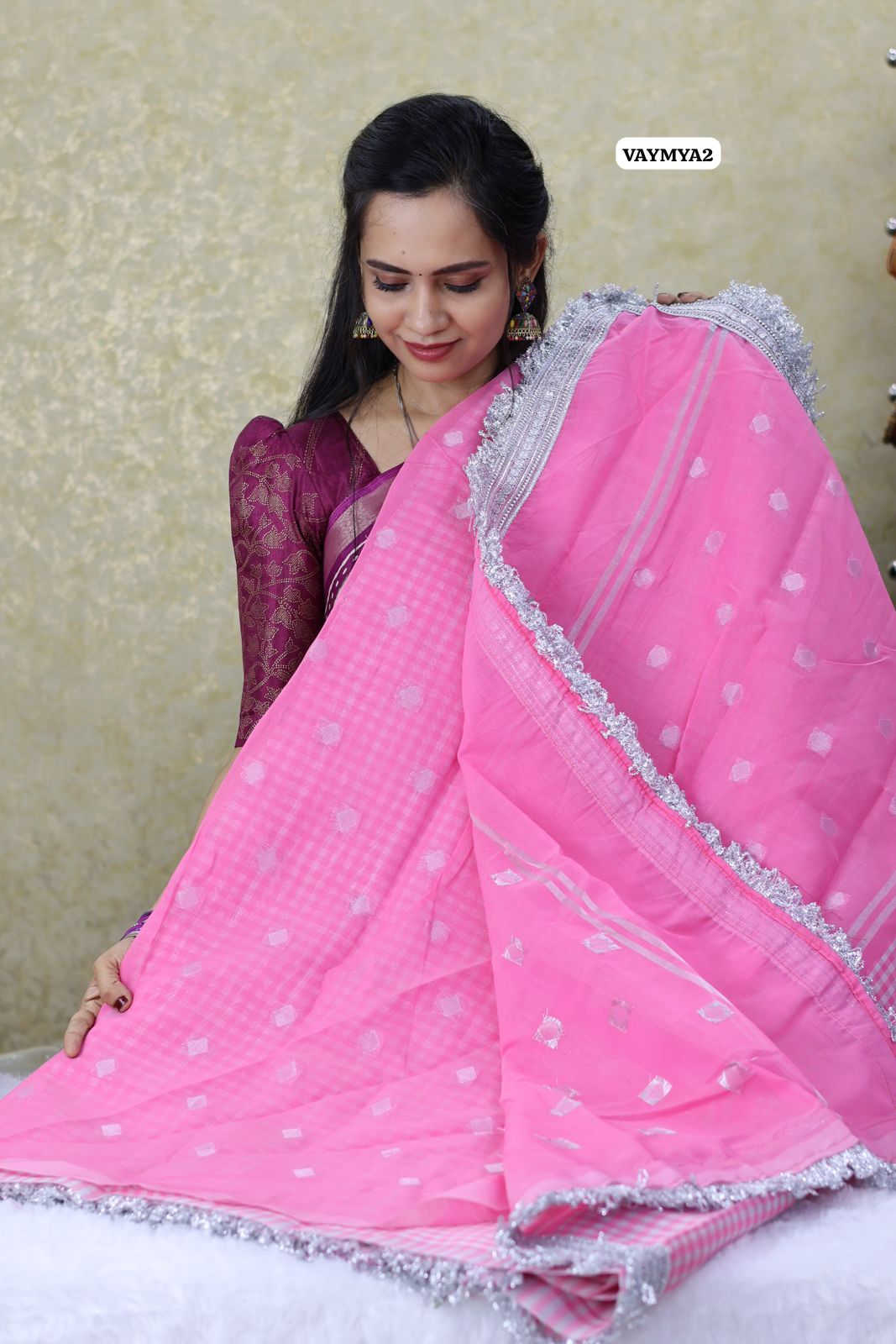 Nayanthara inspired soft tissue saree 😍🥳