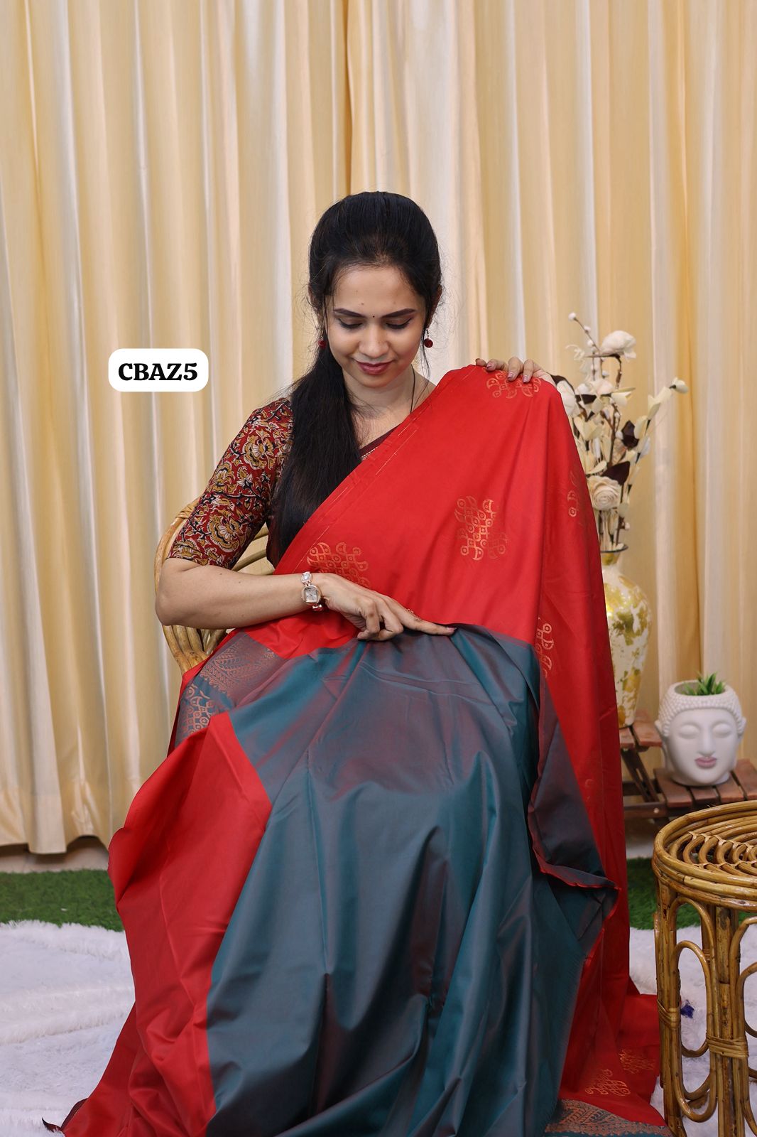 Borderless soft silk saree 😍🥳