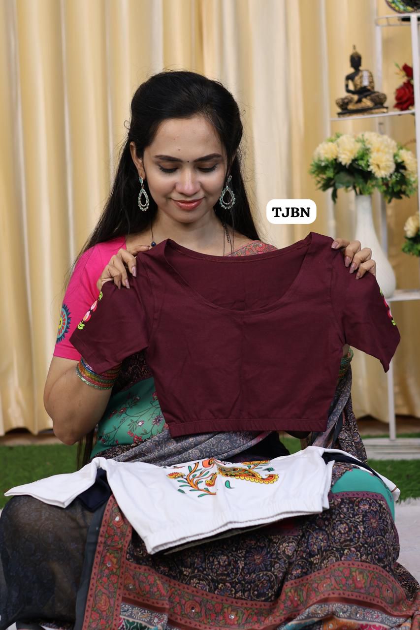 Premium quality readymade elastic blouse with printed design πβ°