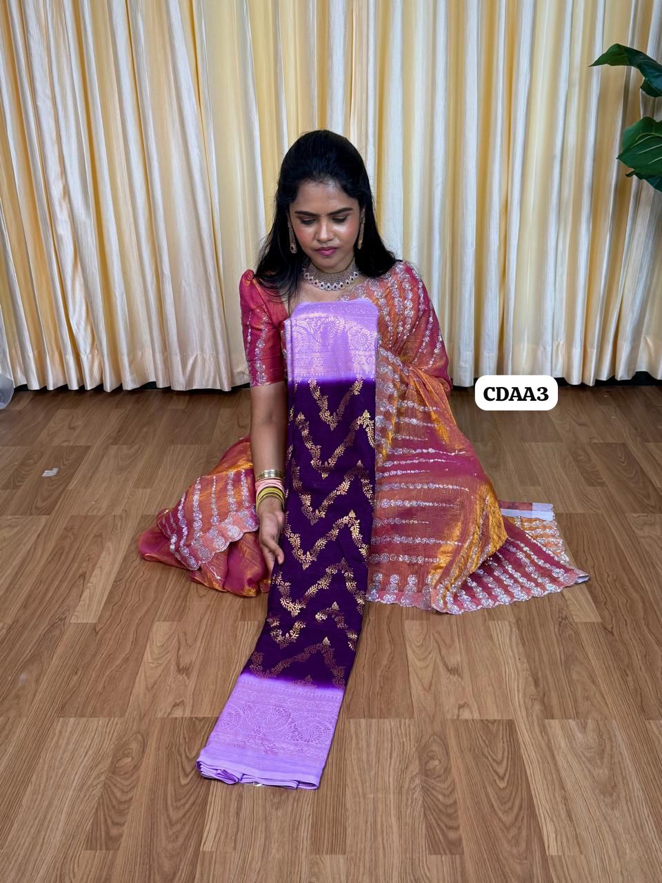 Chiffon saree 🥰📚