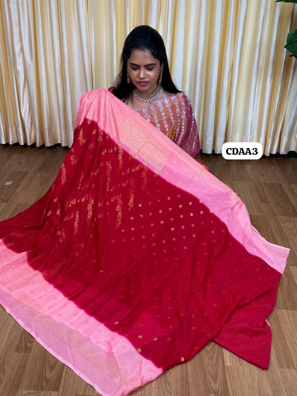 Chiffon saree 🥰😎📚