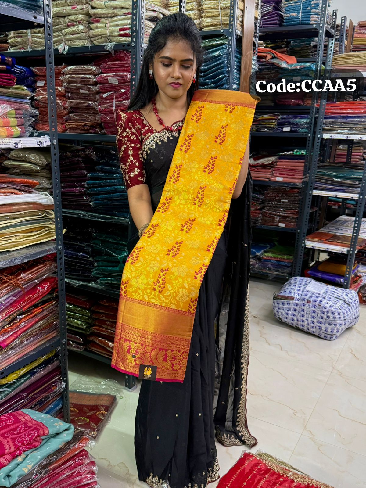Kanchi semi silk sarees offer