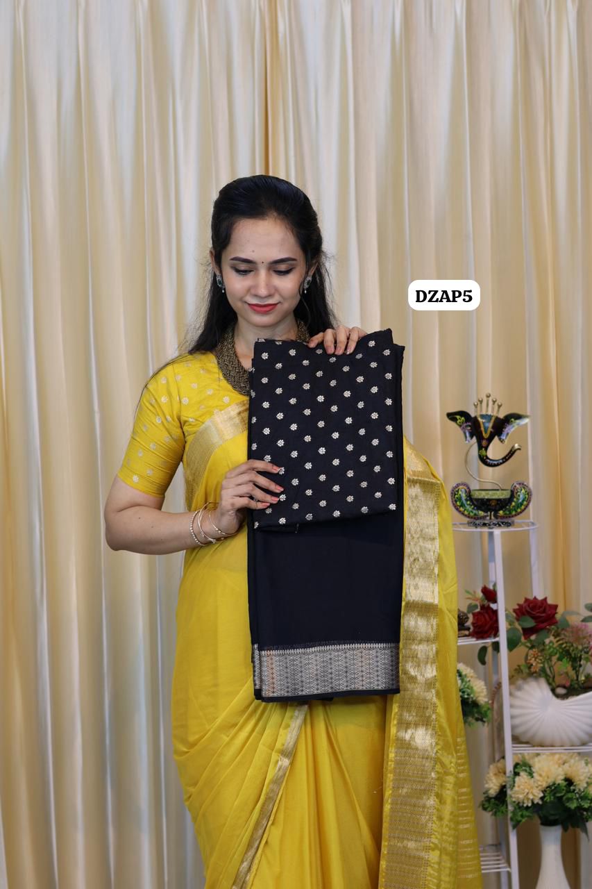Mysore crepe silk saree 😍🥳