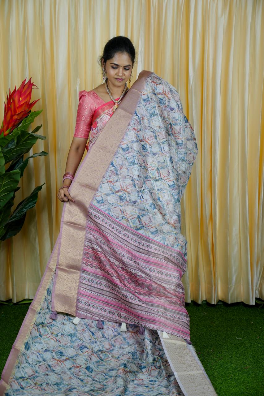 Premium iconic dola silk saree👇