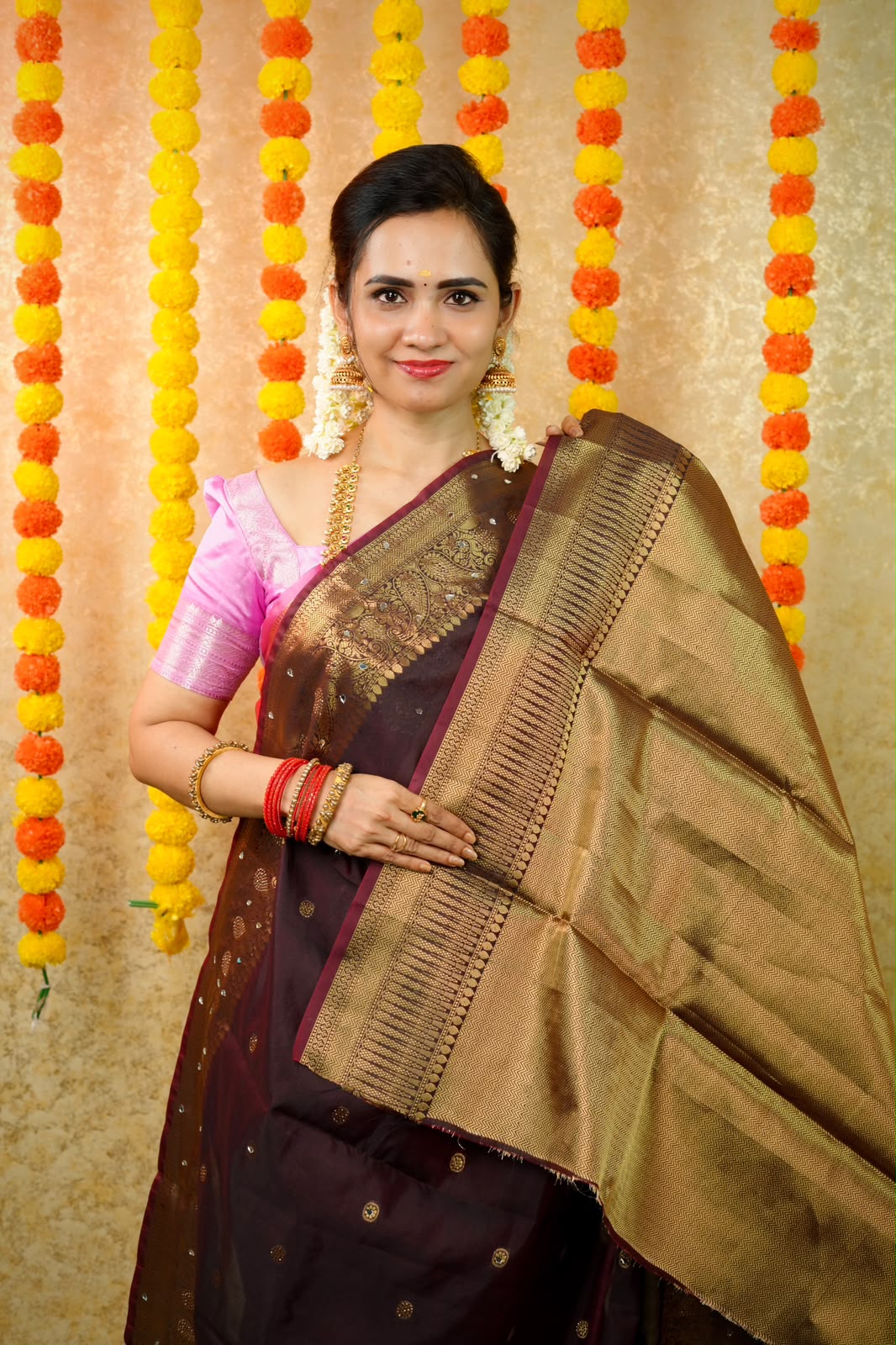 Soft silk with mirror work sarees😍🥳