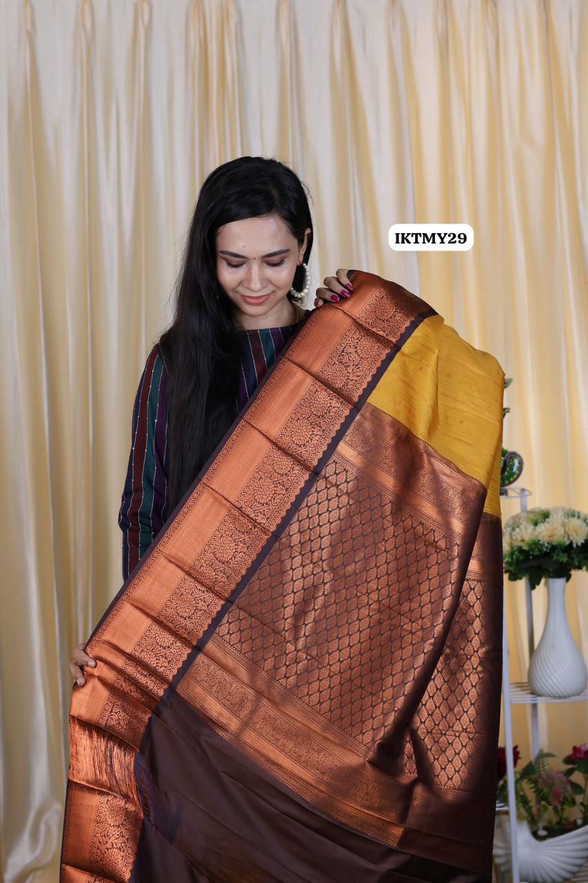 Premium Kanchi semi silk sareeš„³