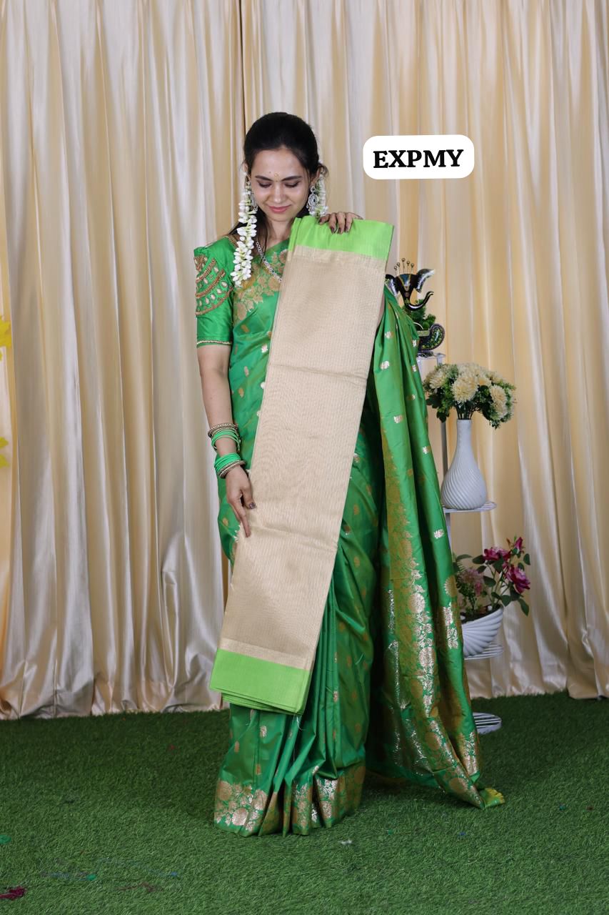 Nayanthara inspired Tissue semi silk saree offer😍