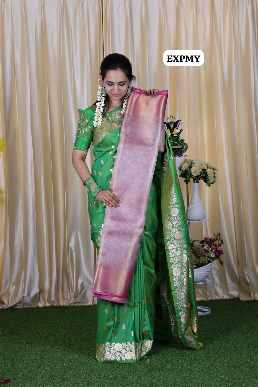Sai pallavi inspired tissue bridal semi silk saree🥳✅