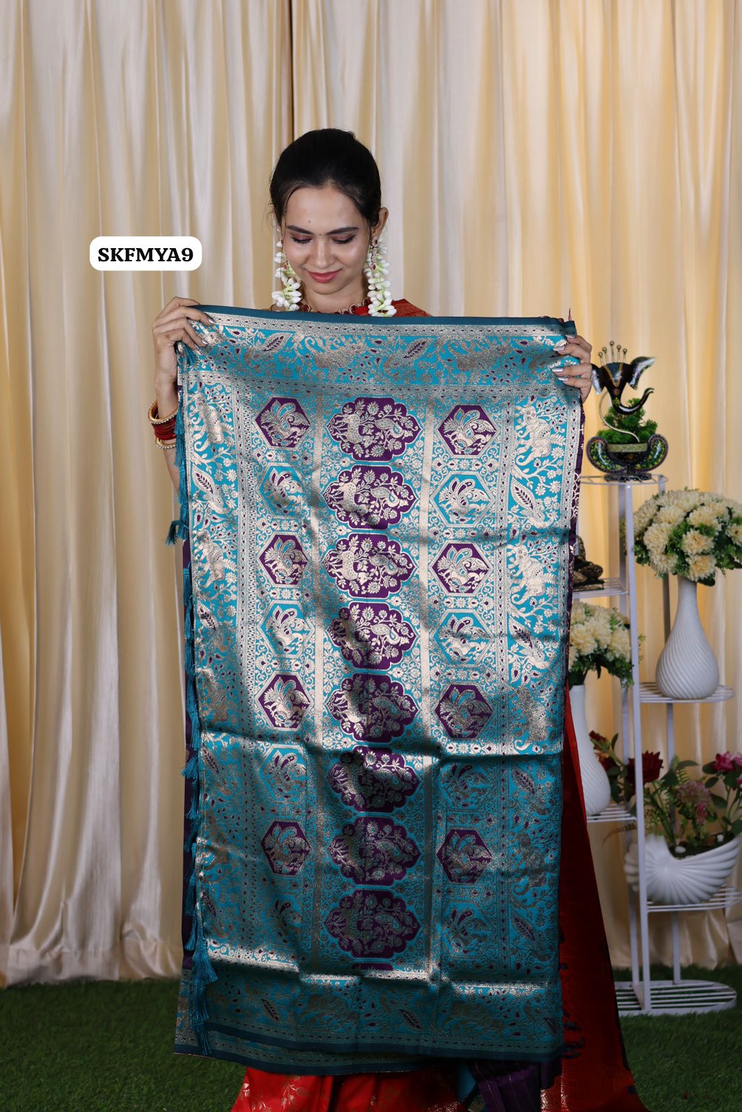 Dual shade semi soft silk saree with trending design π₯³β