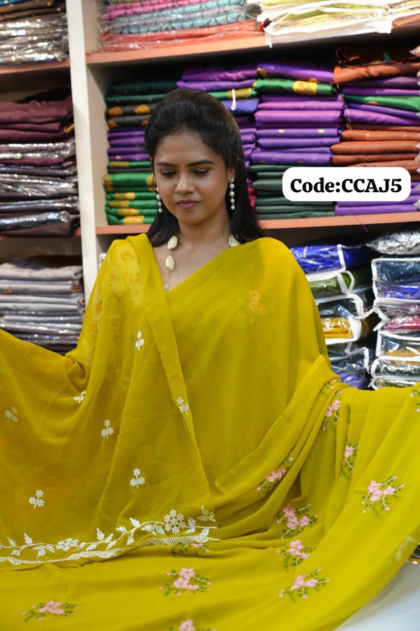 Georgette sarees🌈offer