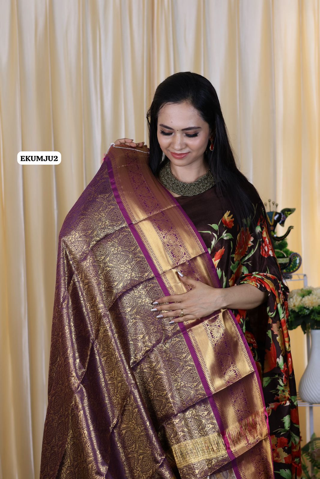 Kanchi bridal semi silk sareeš„³ā