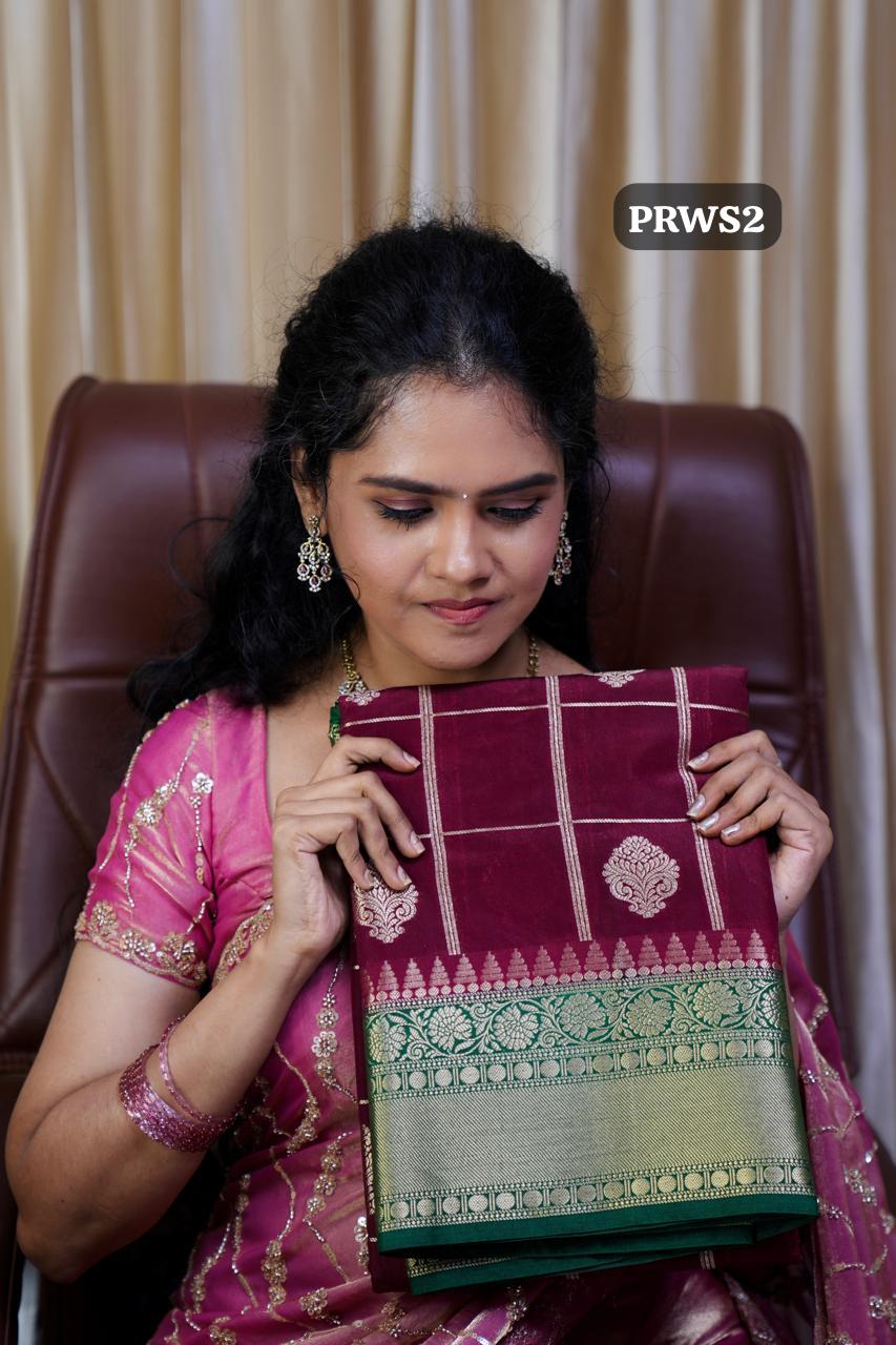 Premium warm silk saree with Contrast borderš„³Dispatch time 2 or3 days