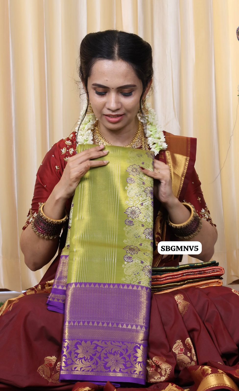 Bridal Kanchi semi silk saree Ⓜ️