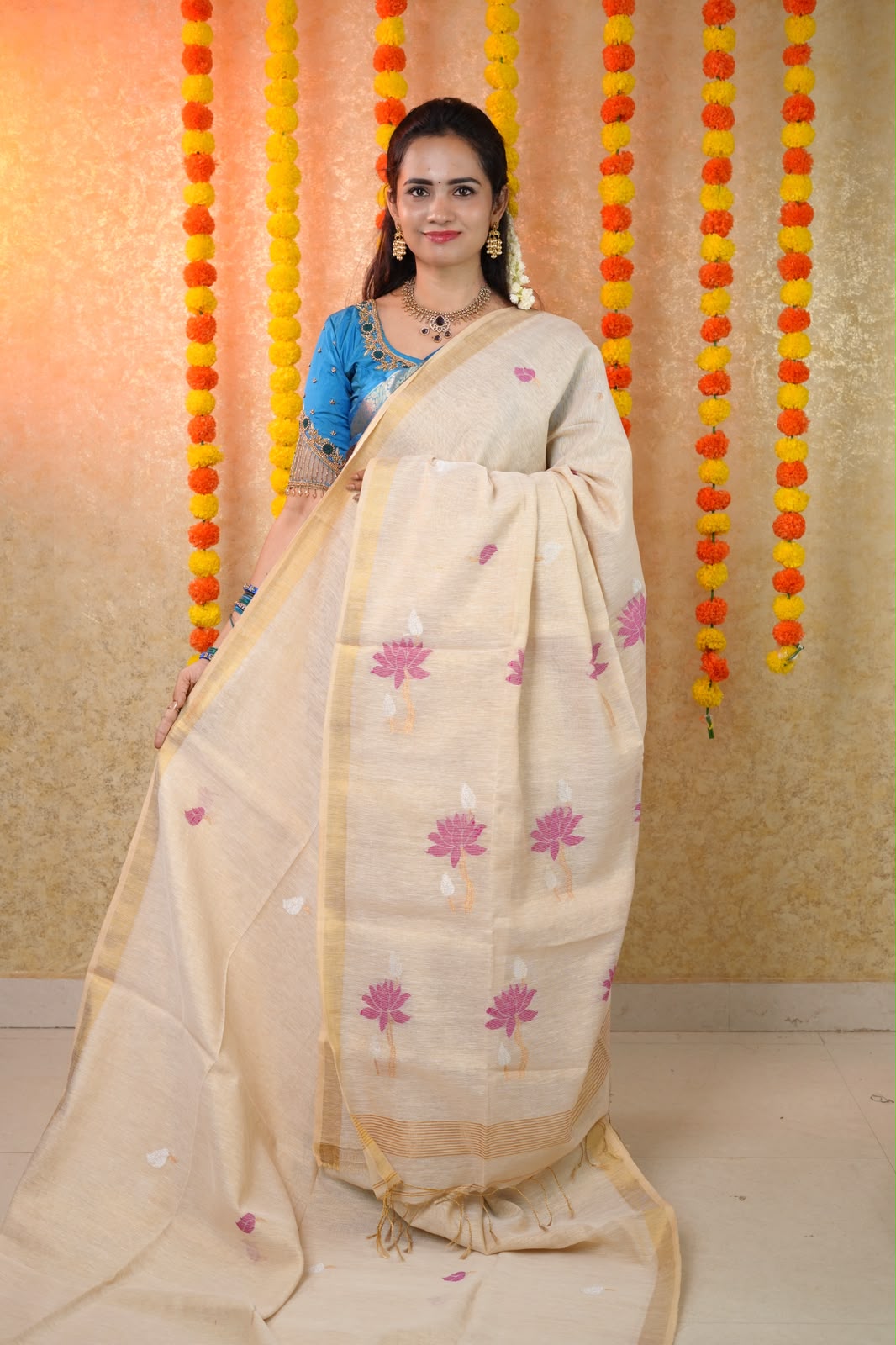 Linen silk cotton sarees😍🥳