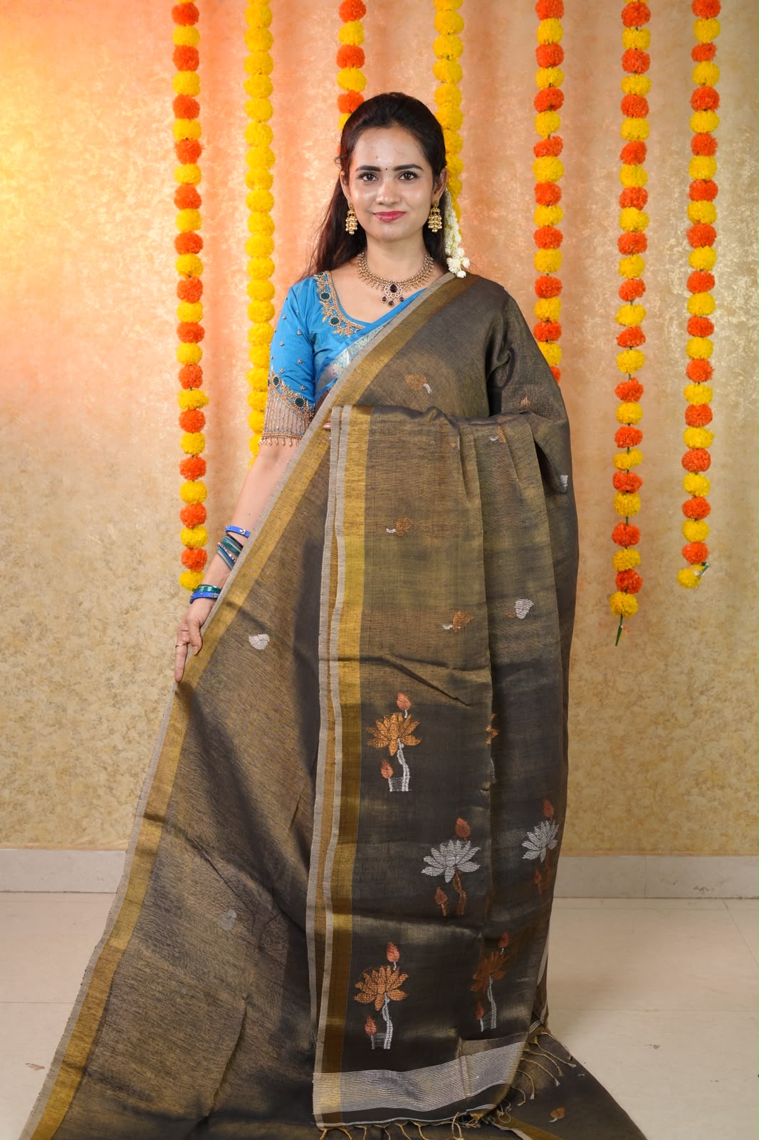 Linen silk cotton sarees😍🥳