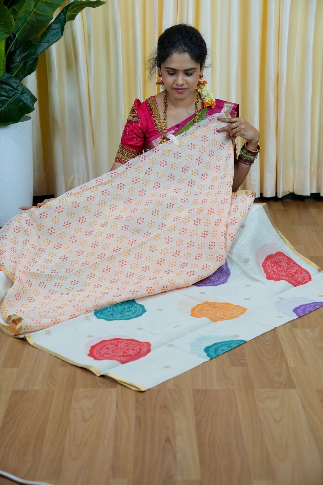 Linen cotton sarees🥰😎