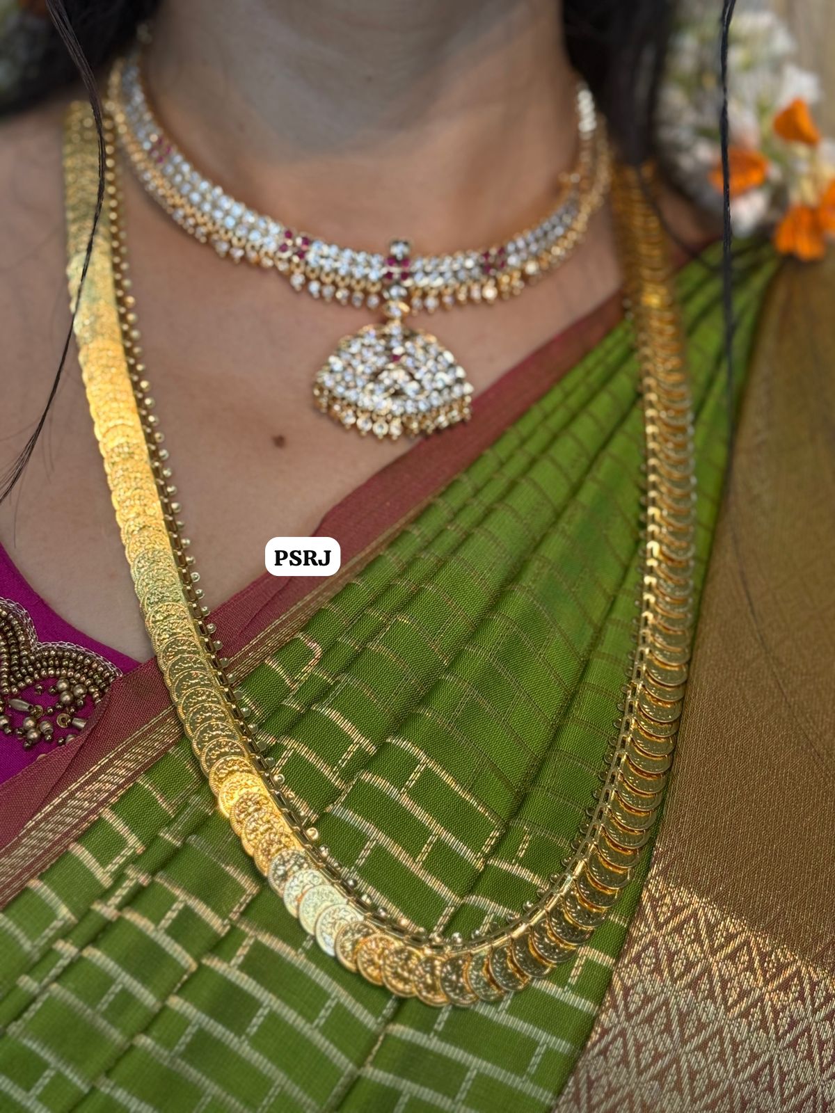 Impon necklace and kasumalai 😍⏰