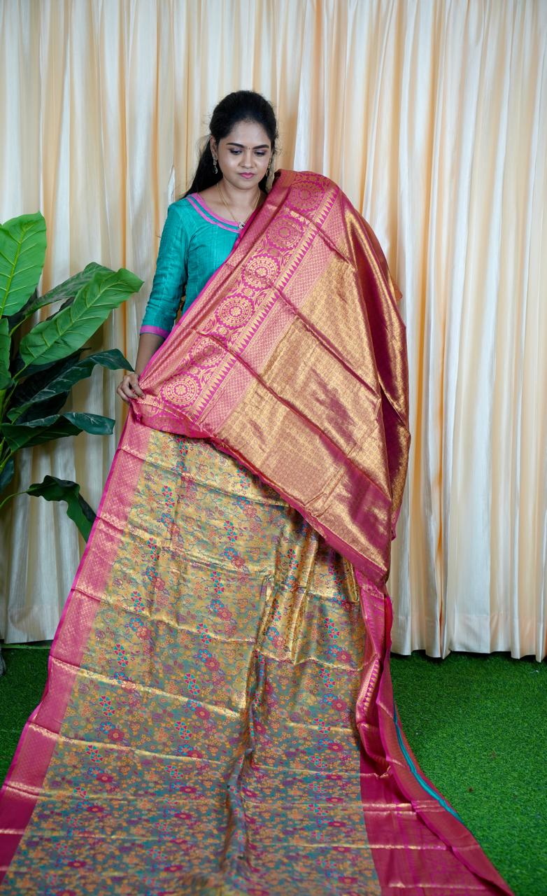 Kanchi Inspired semi silk🍄✅