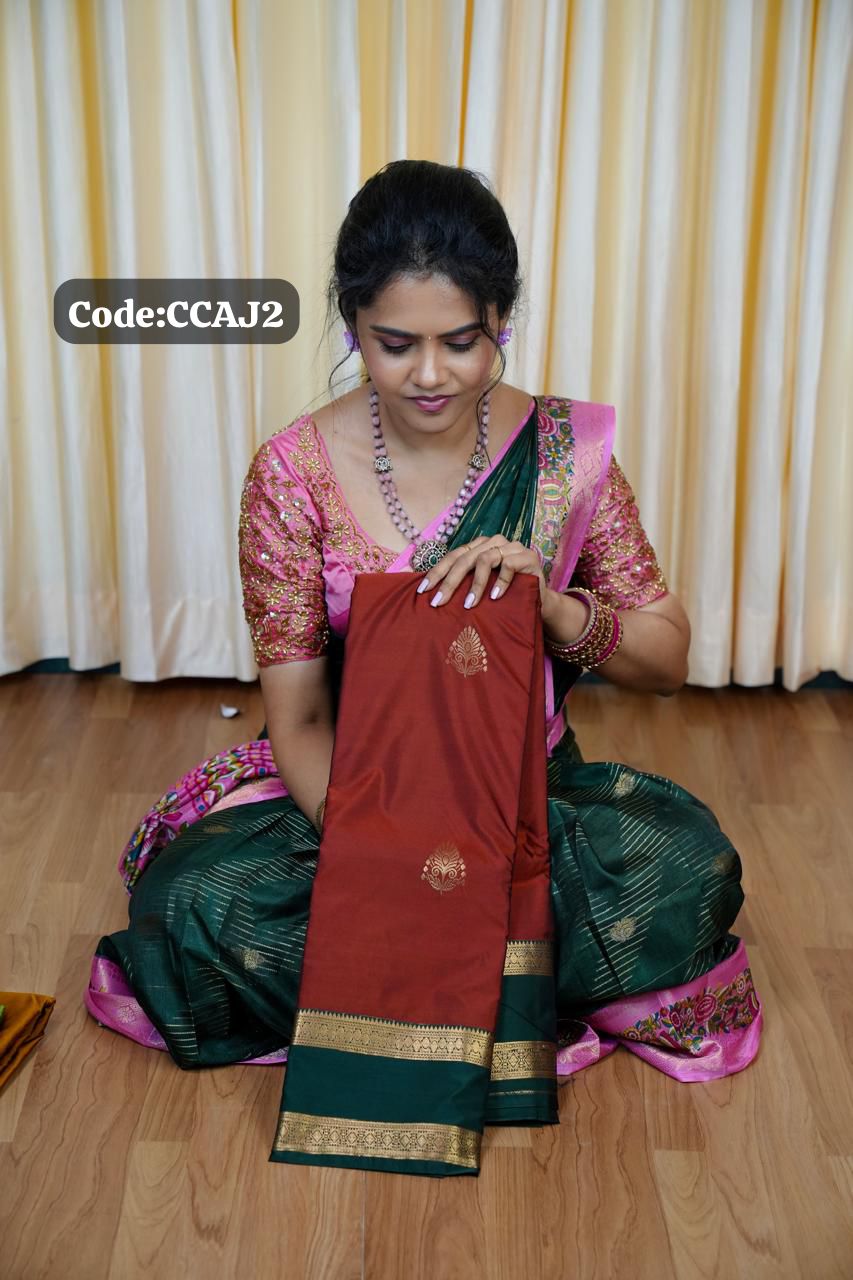 Premium Kanchi silk sarees 🥰🥳