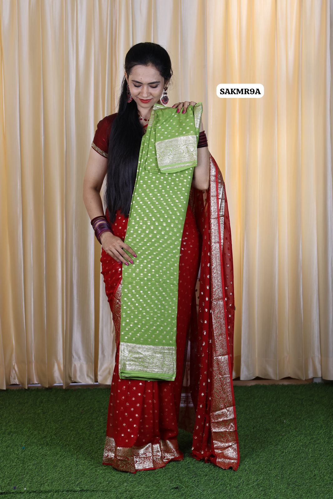 Aadi offerđ¤ŠViscose georgette saree with running blouse đ¤