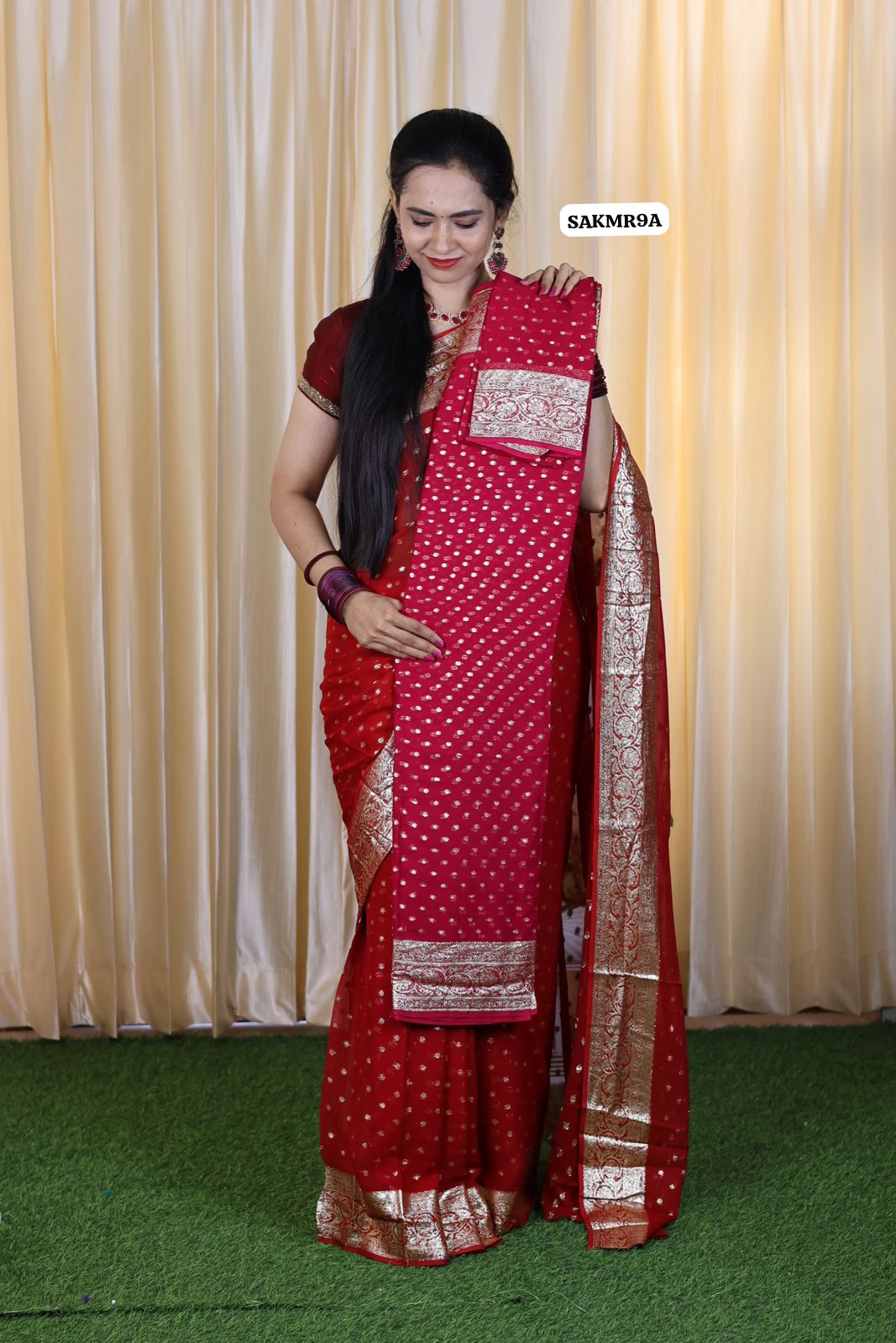 Aadi offer 🌹Viscose georgette saree with running blouse