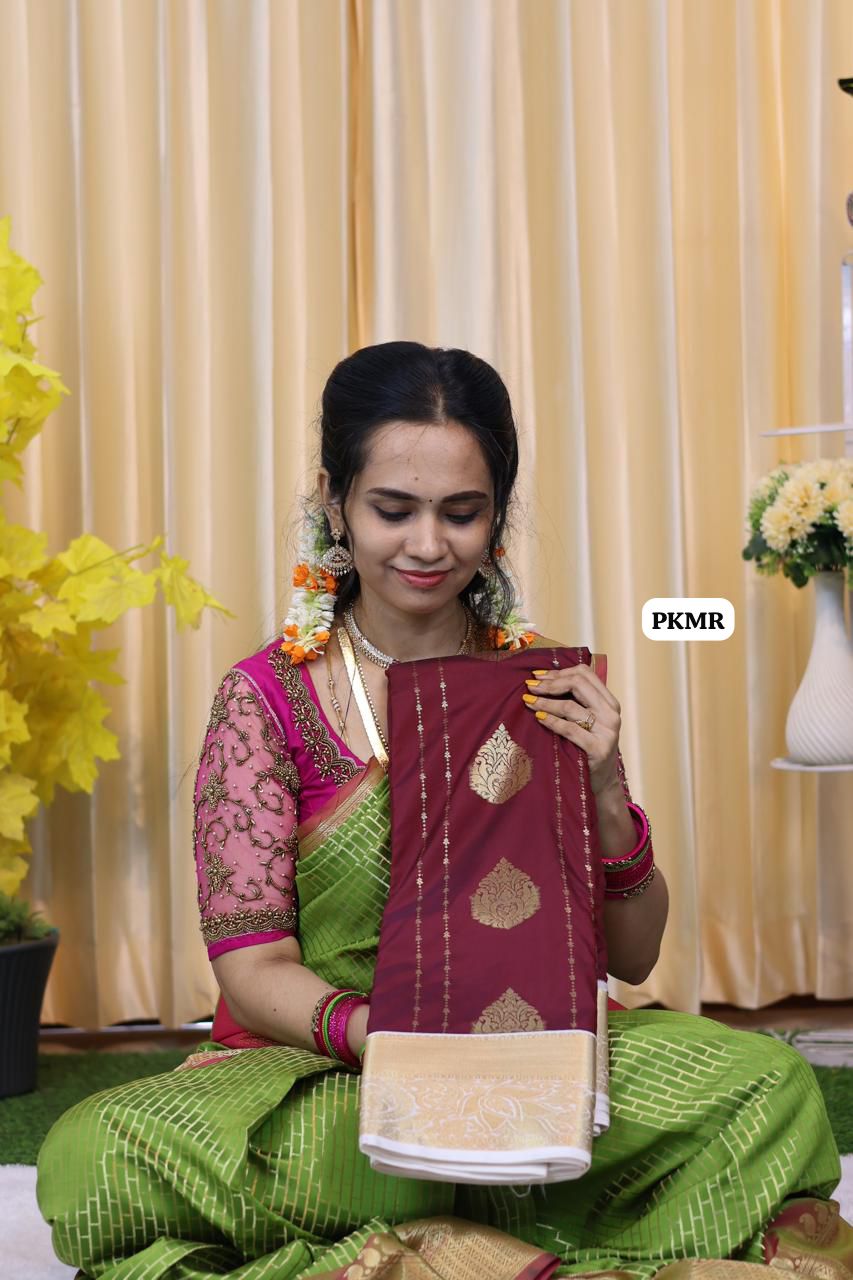 Premium Kanchi soft silk saree 😍Ⓜ️ 📚