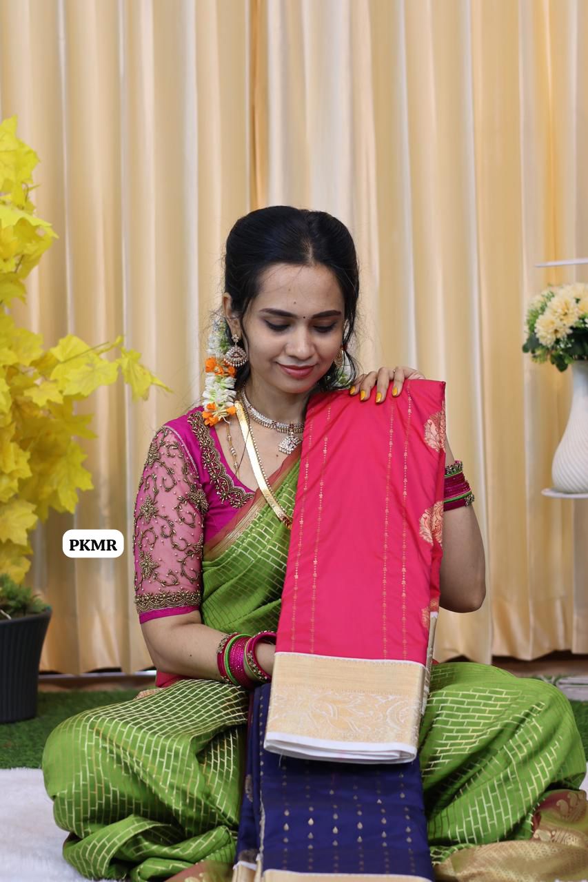 Premium Kanchi soft silk saree 😍Ⓜ️ 📚