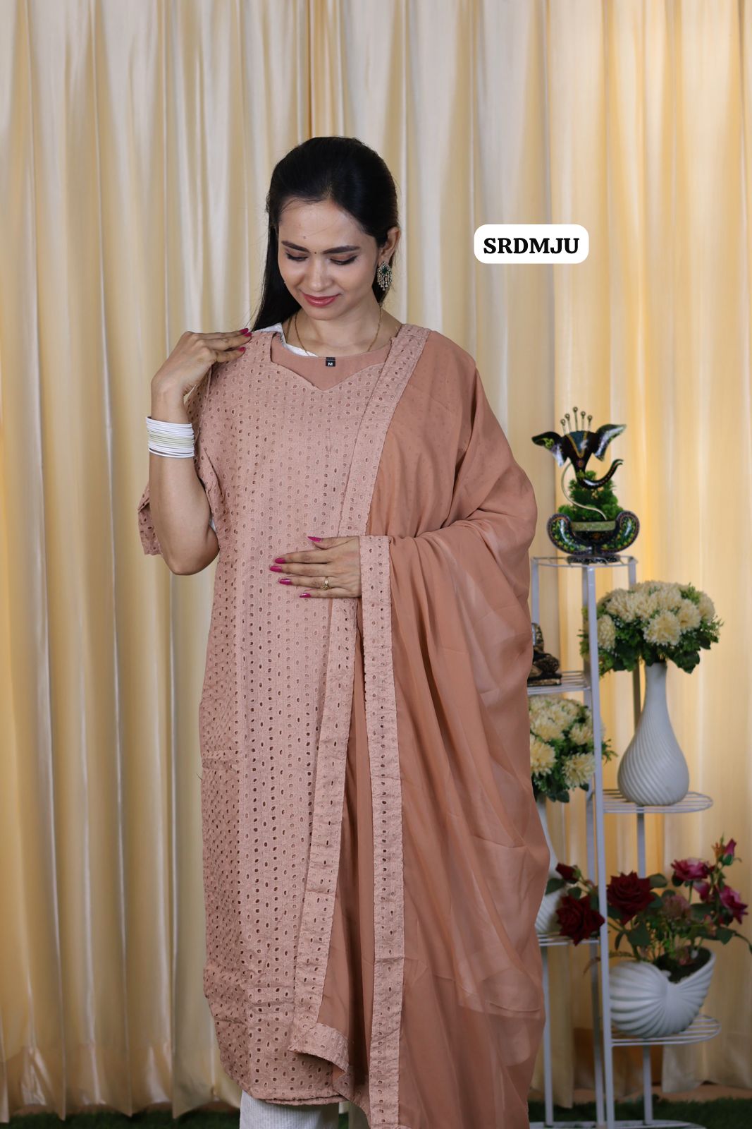 Cut work embroidery style pattern with lining top and duppatta 😍🥳