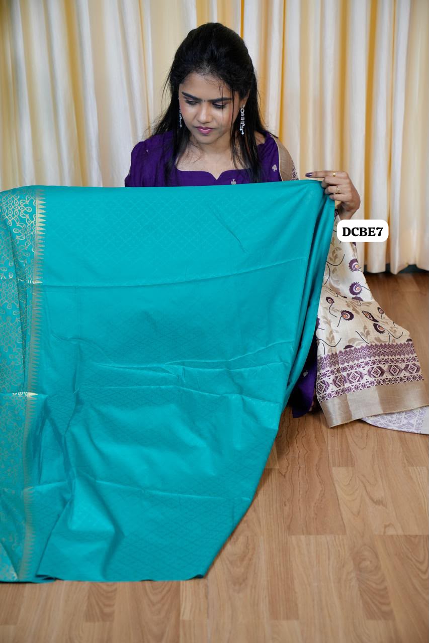 Kolam design saree blue colour-Prebook🥰😎📚
