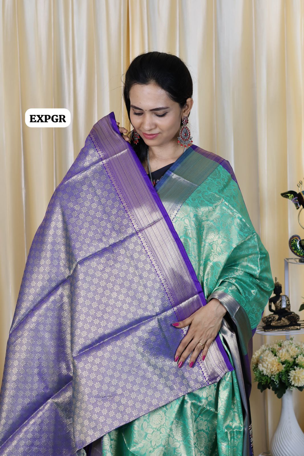 Katan tissue semi silk saree offer 🤗