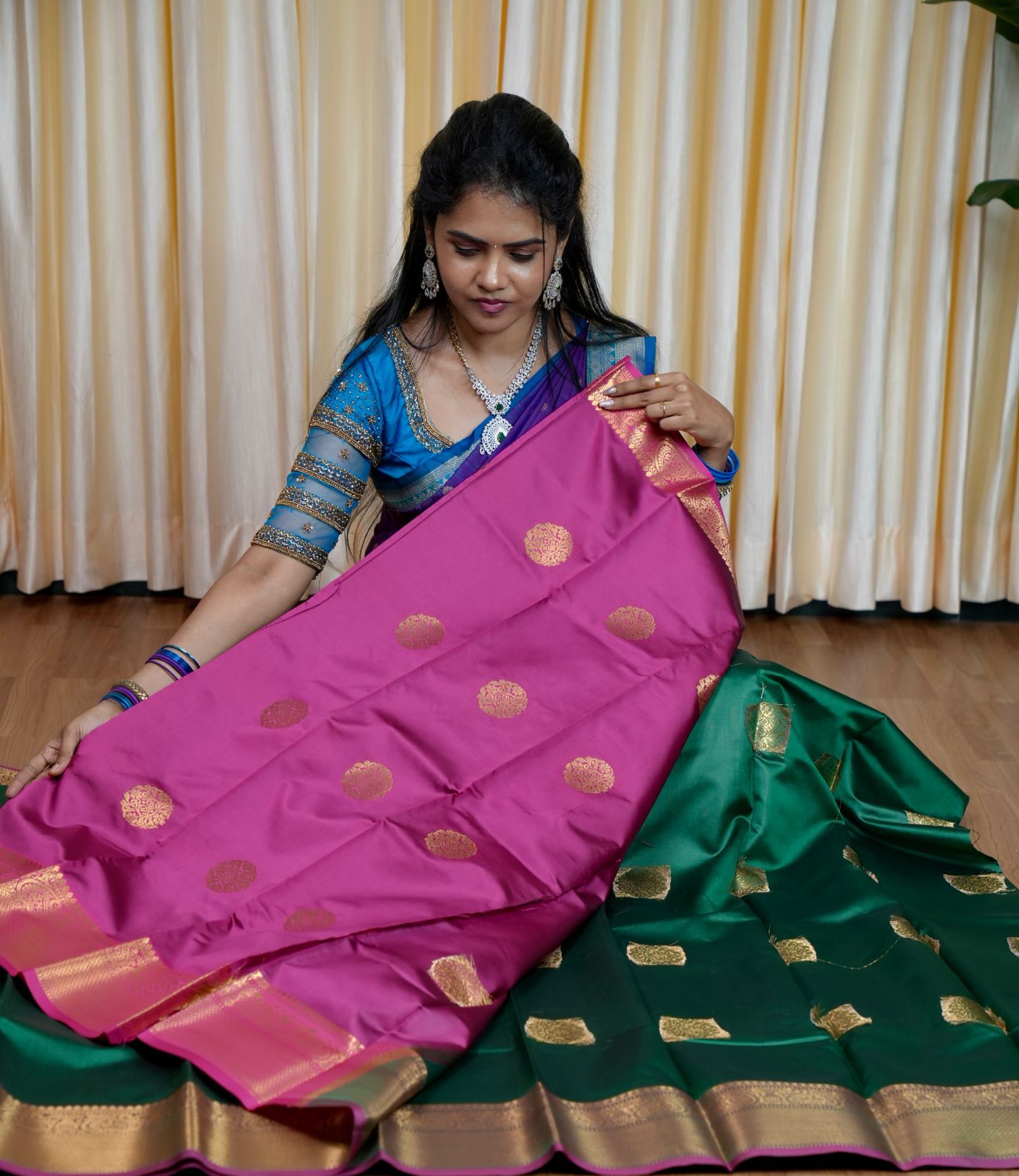 Soft silk sarees🥰🌈