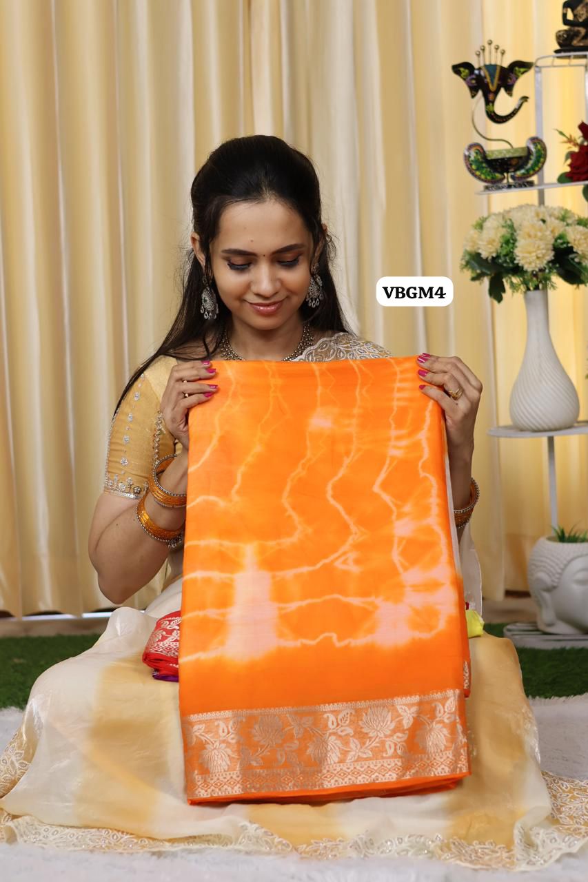 Shibori chiffon silk saree 😍Ⓜ️