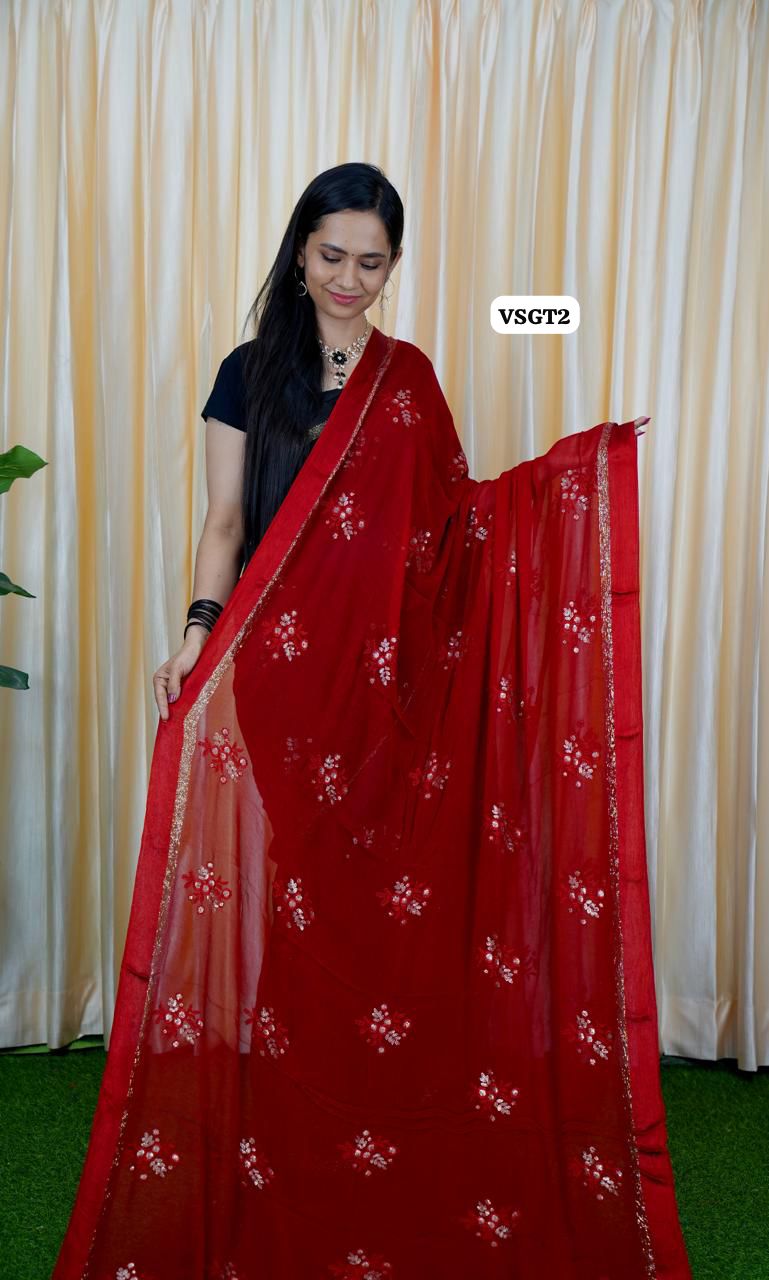Viscose Georgette saree 🥳✅