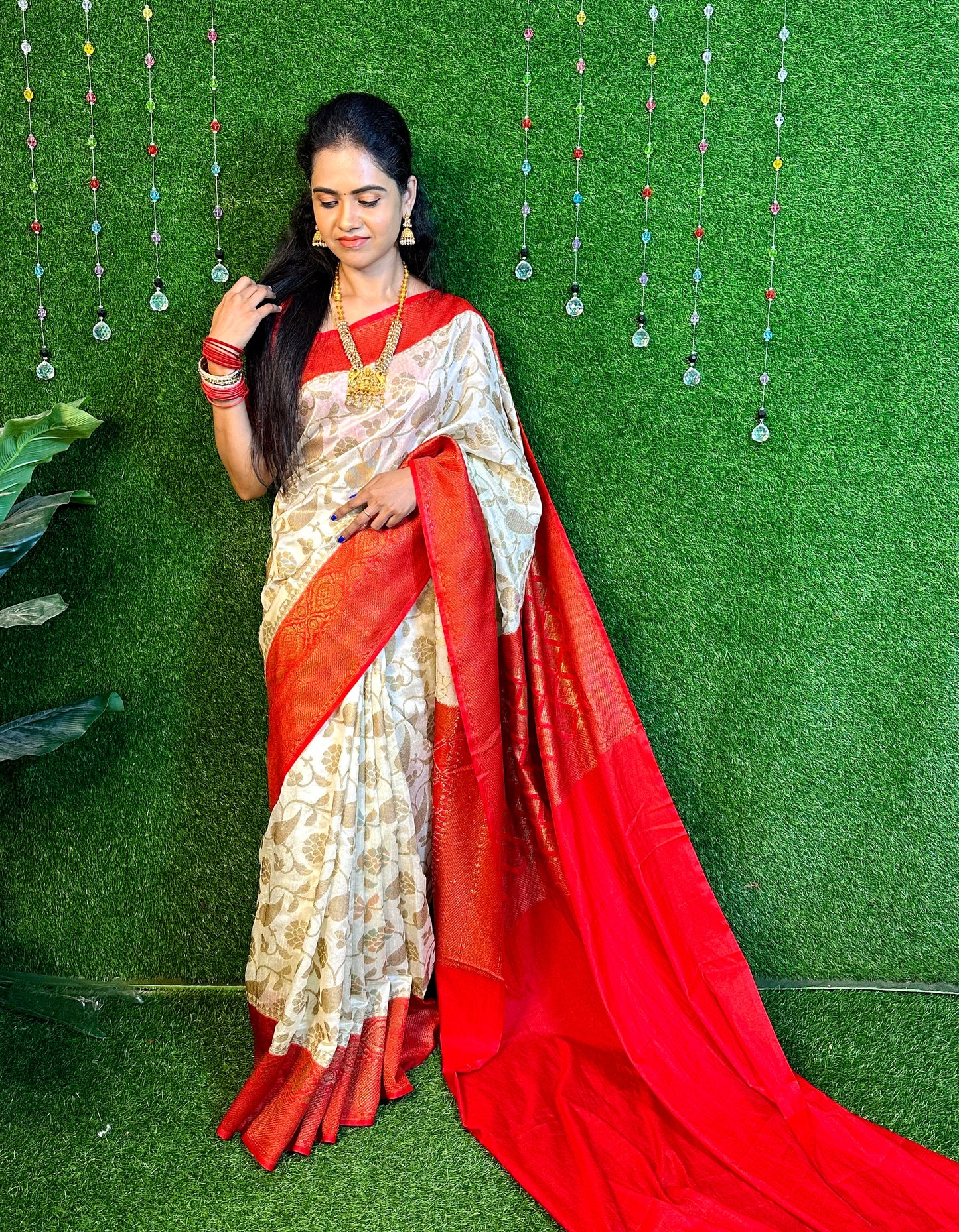 Silk cotton with Zari Weaving 🥳