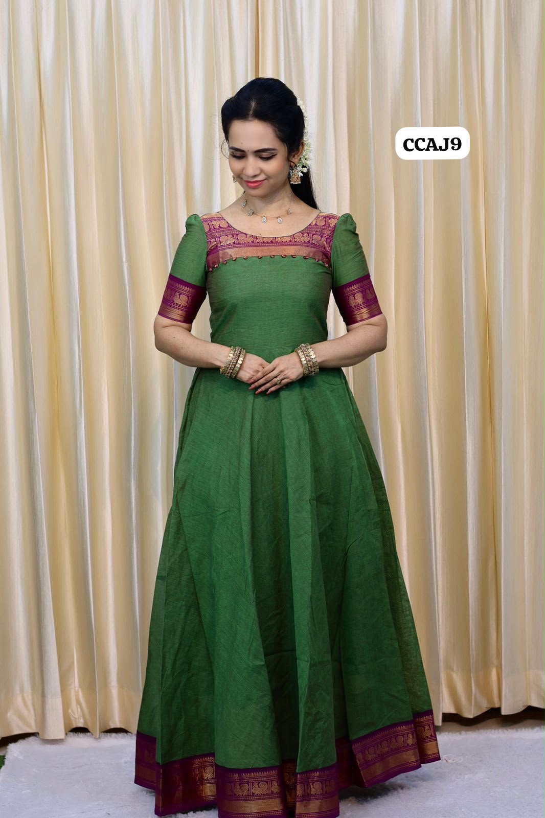 Premium Kanchi cotton(Stiched Anarkali)😍😎📚