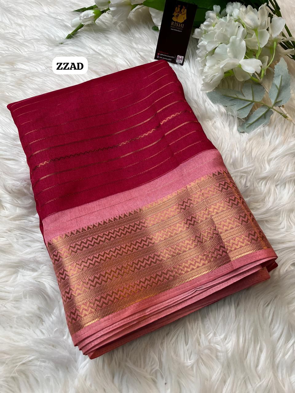 Launching new Moss gold zari weaving lining dual colour shade saree with jaquard weaving border
🥳