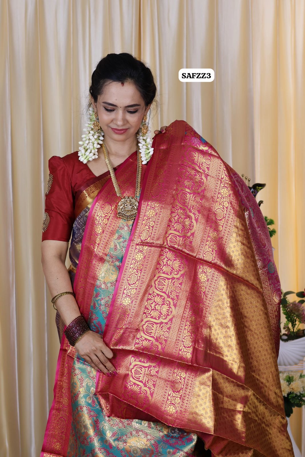 Kanchi inspired .semi silk sareeš„³ā