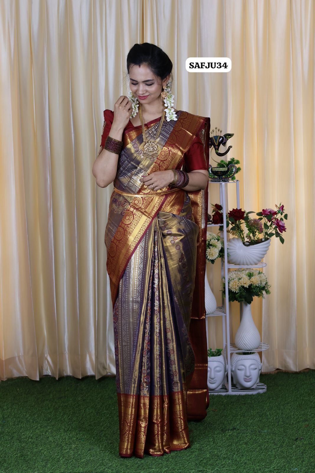 Kanchi inspired .semi silk sareeš