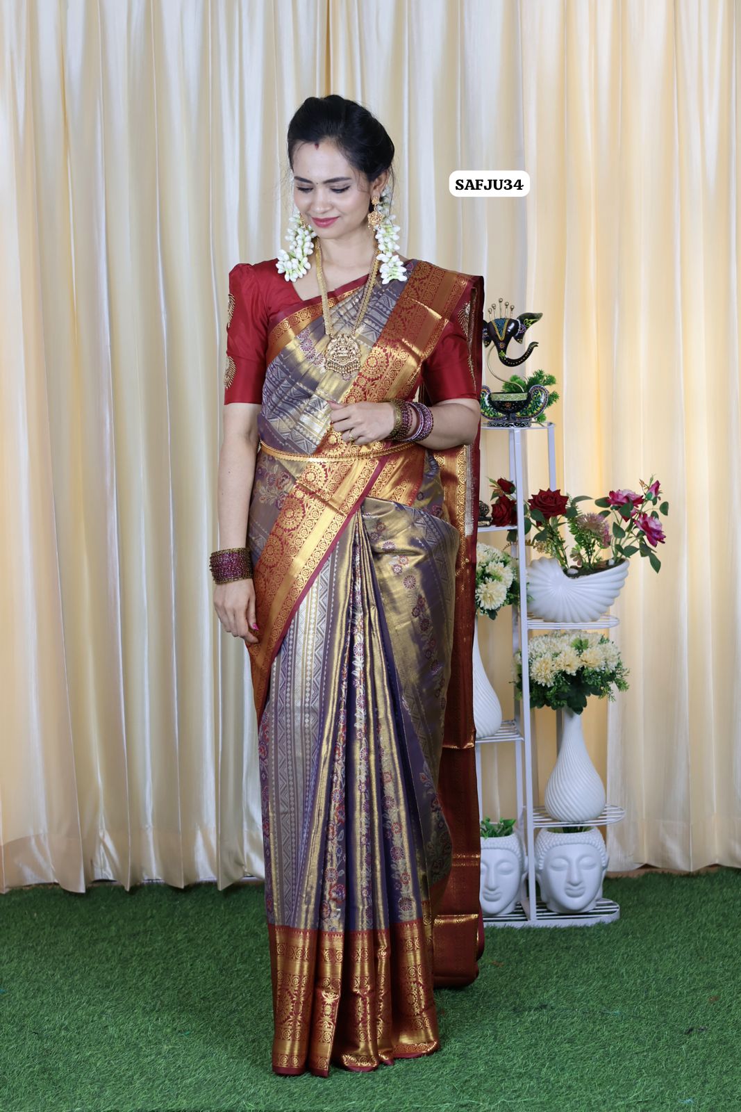 Kanchi inspired .semi silk sareeš