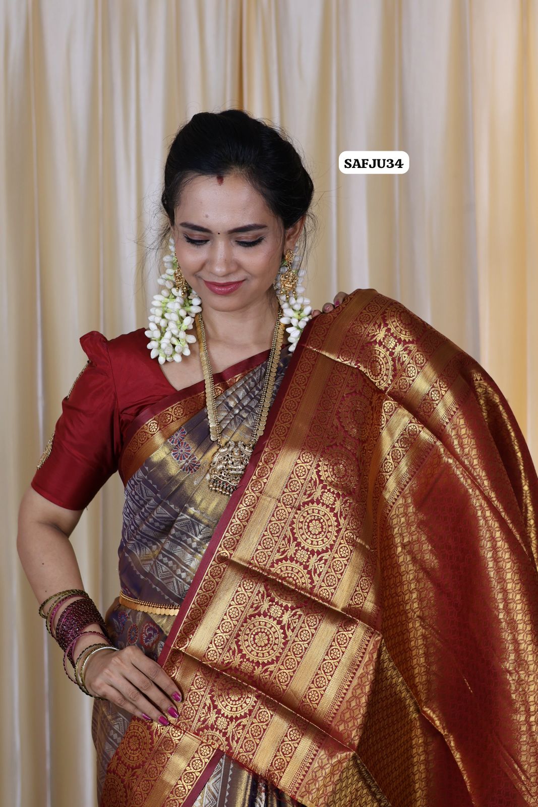 Kanchi inspired .semi silk sareeš