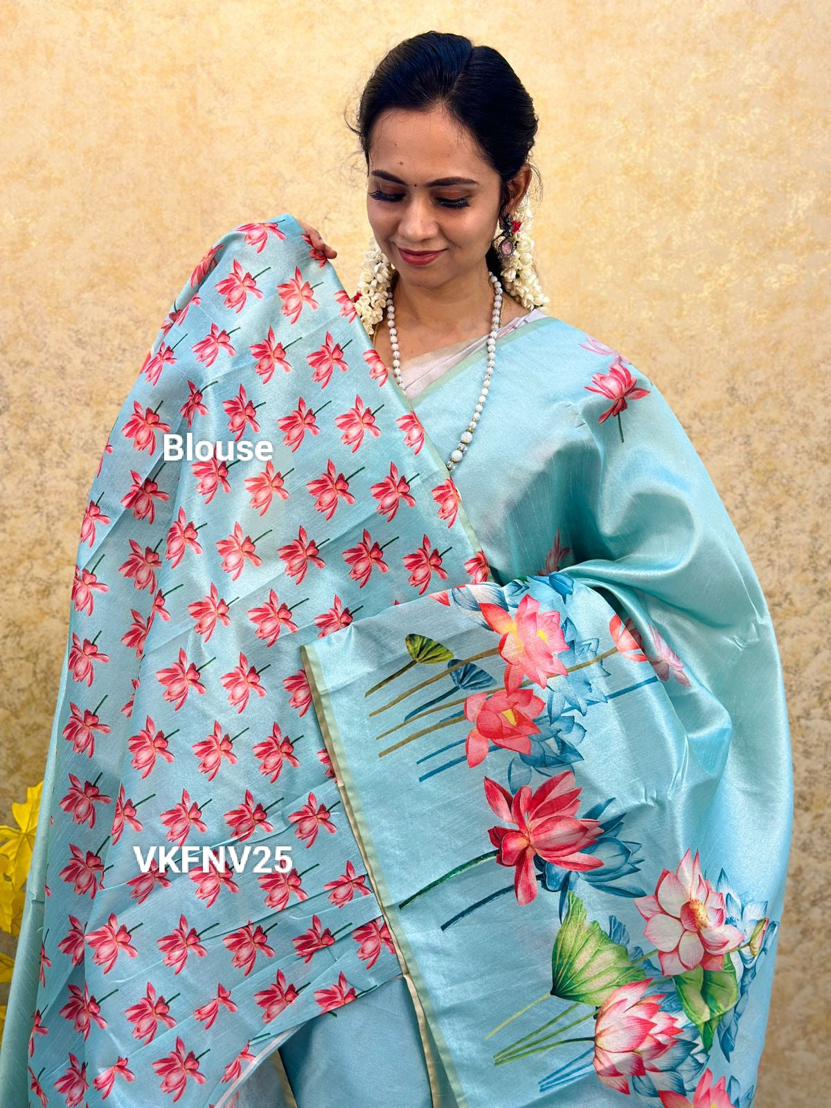 Tussar semi silk saree with trending design sold❌