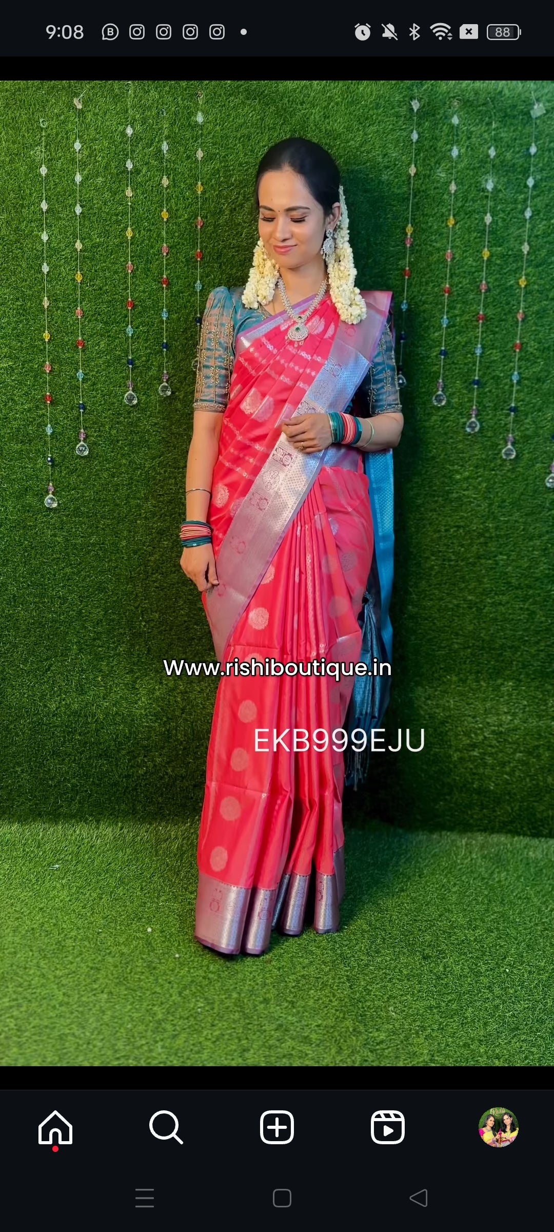 Kanchi semi soft silk saree🍄✅