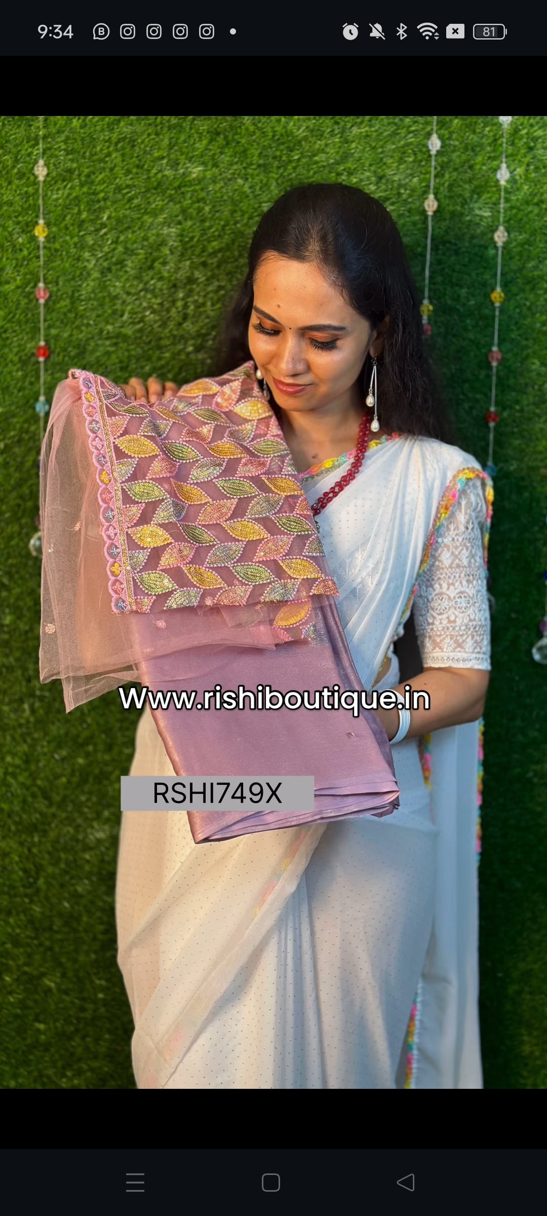 Party wear saree Prebook ❌