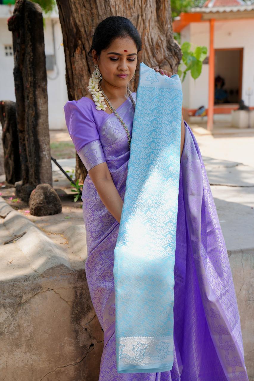 Bridal semi silk saree 🥳