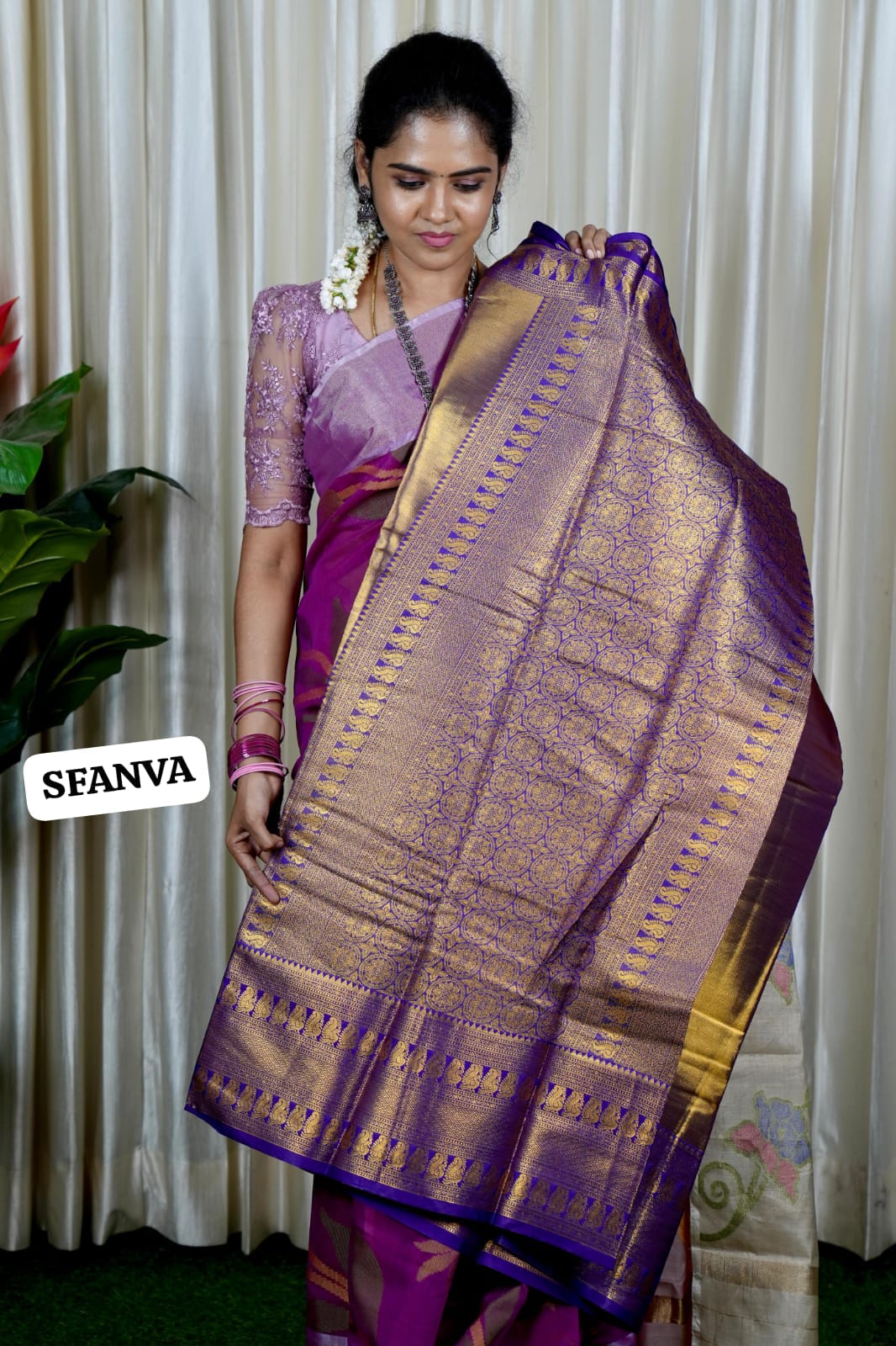 Kanchipuram semi silk sareeš„³
