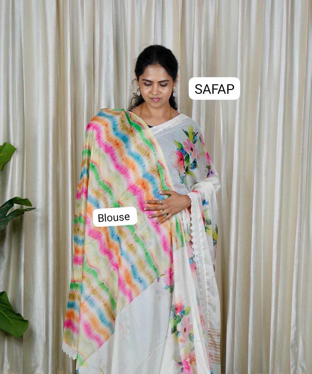 Premium Floral Georgette Silk🍄🥳