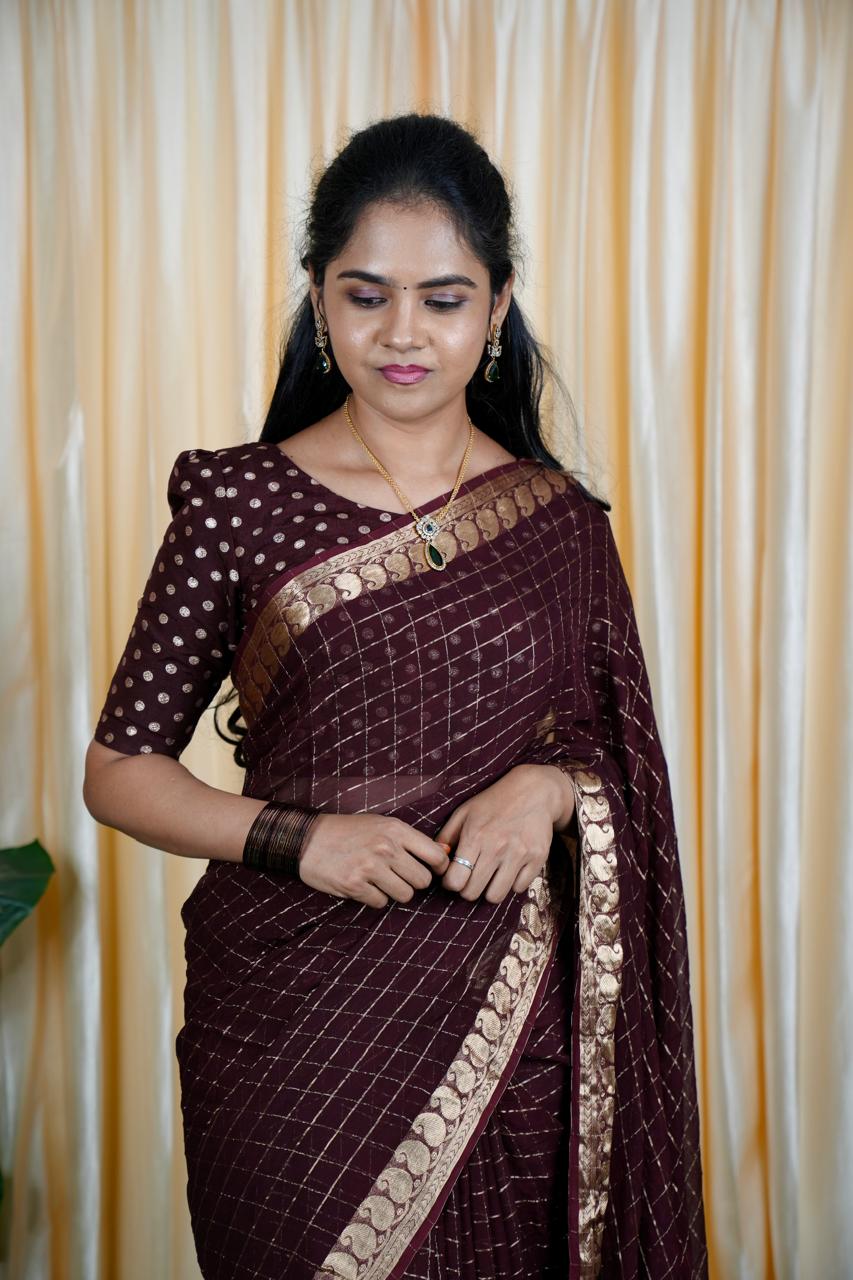 Viscose Georgette Sarees🥳✅
