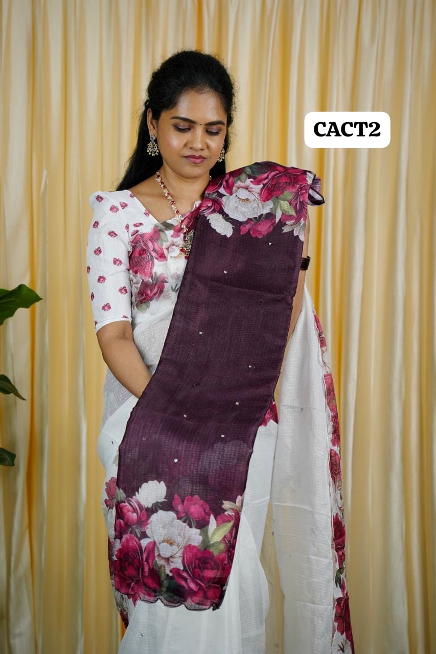 Chanderi cotton saree 🥳