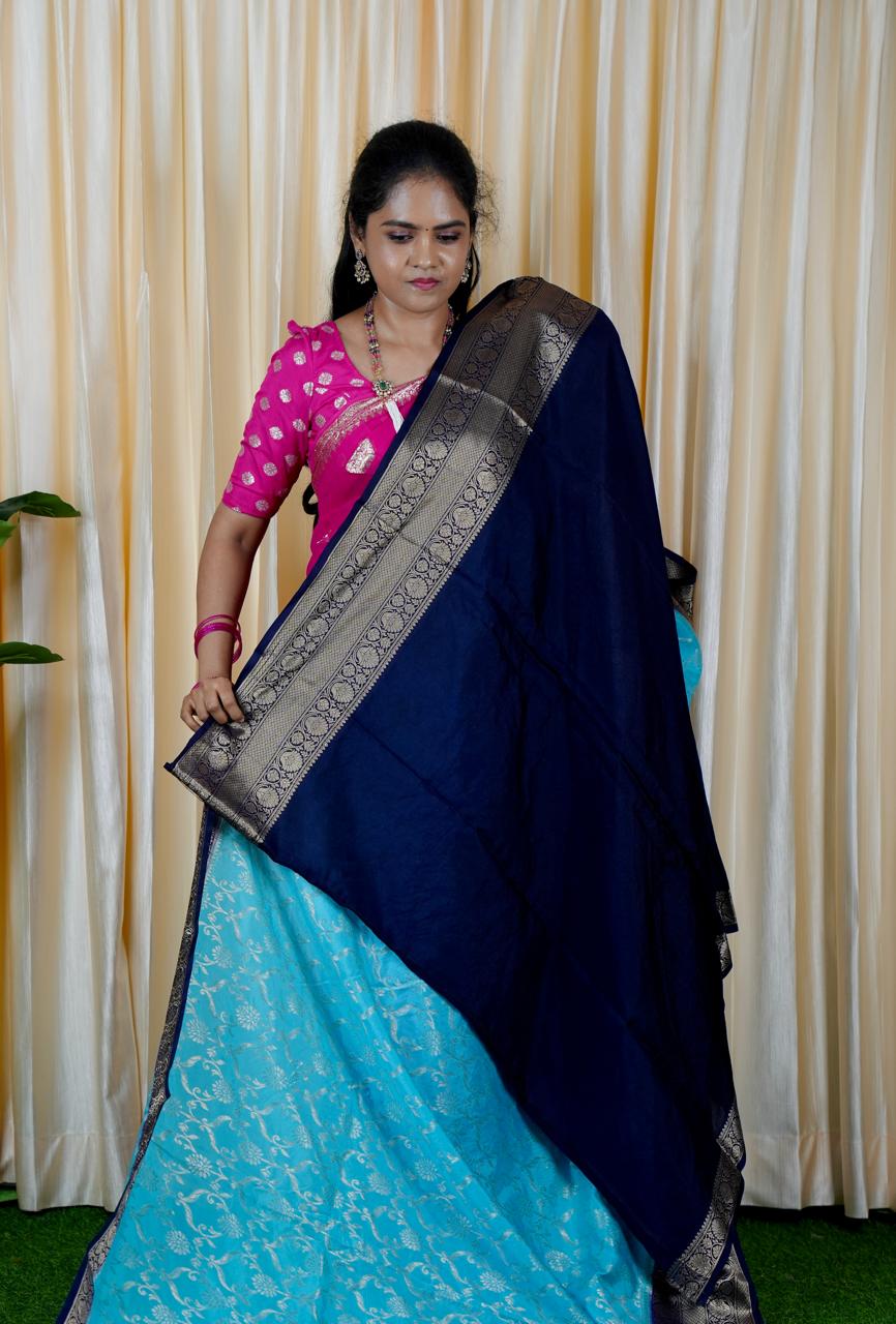 Banarasi semi silk saree🥰 🥳